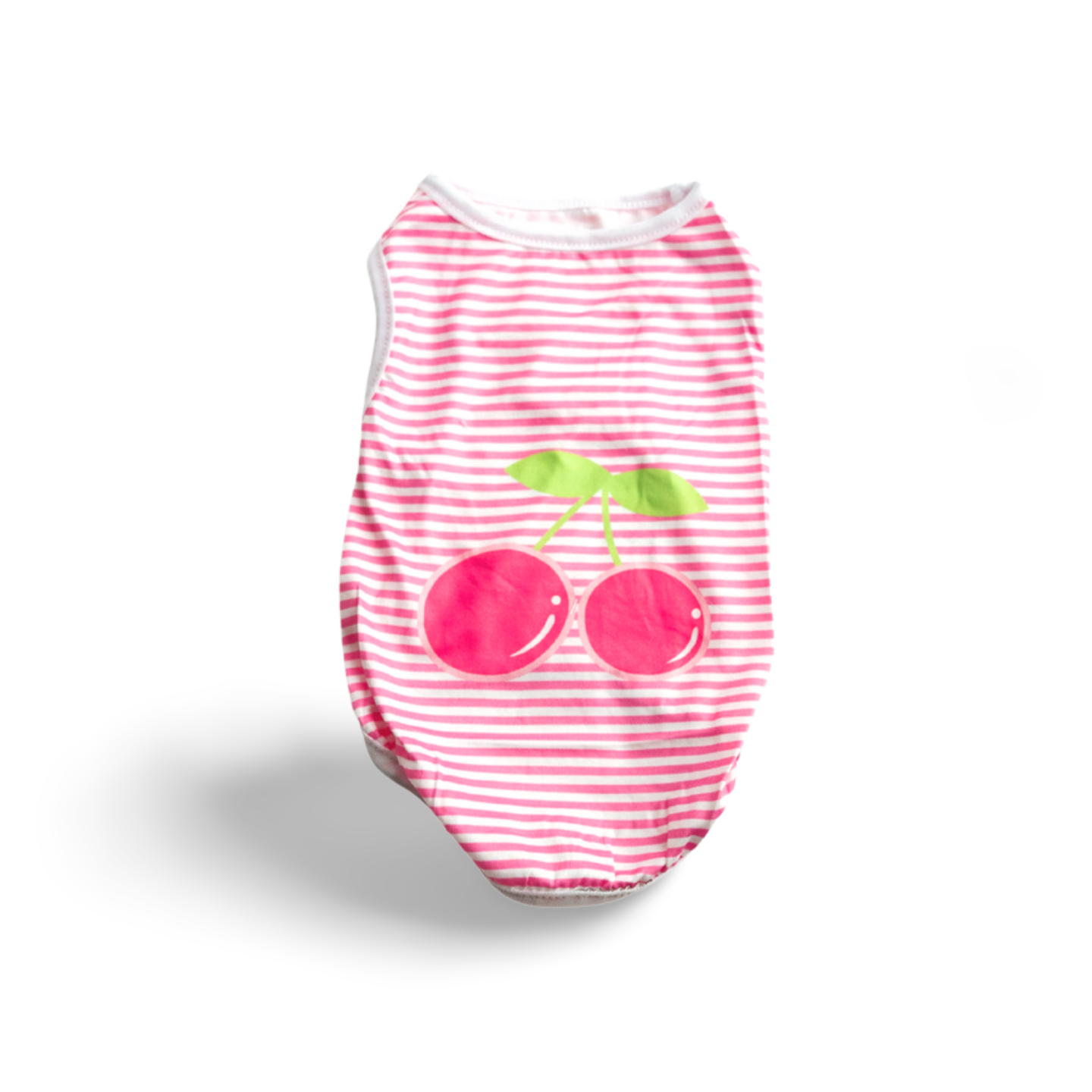 Ropa para mascota cereza con rayas